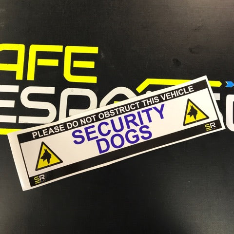 245mm Sticker - Security Dogs with Logo - ST24518