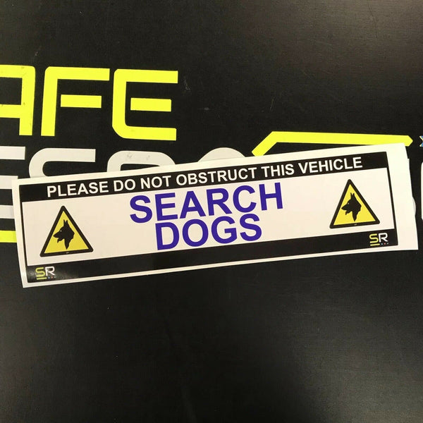 245mm Sticker - Search Dogs with Logo - ST24519