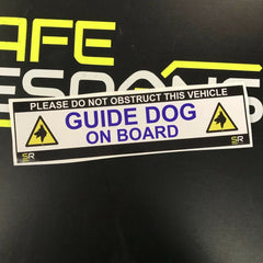 245mm Sticker - Guide Dog on Board with Logo - ST24521