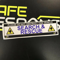 245mm Sticker - Search and Rescue with Dog Logo - ST24522