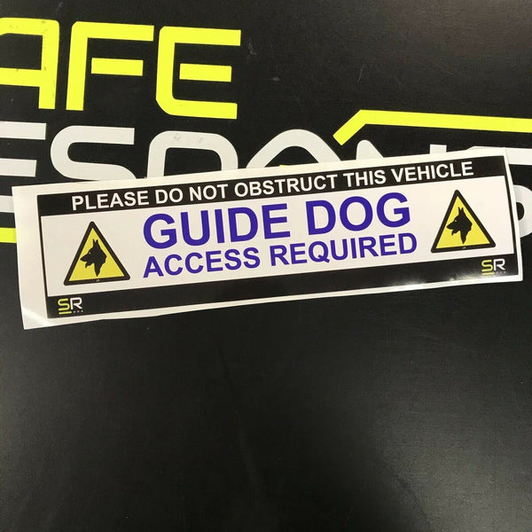 245mm Sticker - Guide Dog  Access Required with Logo - ST24524