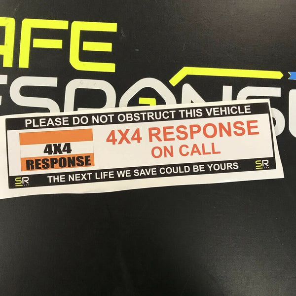 245mm Sticker - 4x4 Response on call with Logo - ST24525