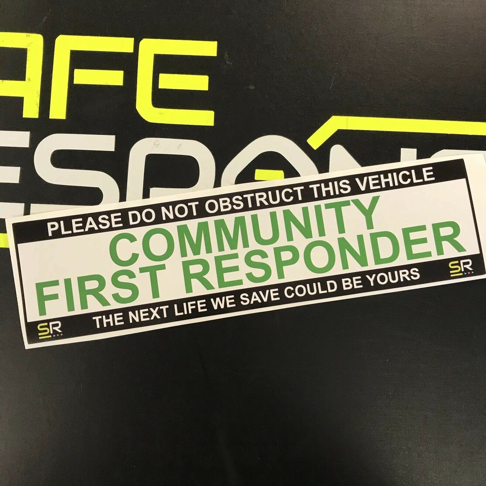 245mm Sticker - Community First Responder on call - ST24526