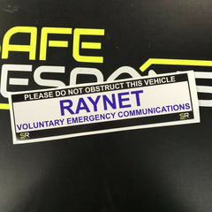 245mm Sticker - RAYNET with Tag Line - ST24530