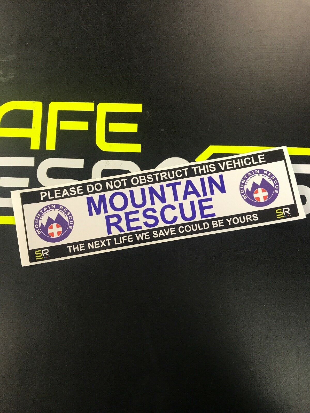 Mount Rescue Wall Sticker 245mm Sticker - Mountain Rescue with Logo - ST24532 – Safe Response UK