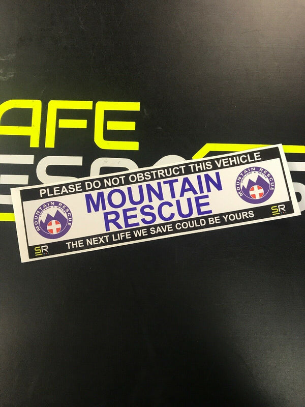 245mm Sticker - Mountain Rescue with Logo - ST24532