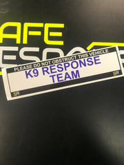 245mm Sticker - K9 Response Team - ST24551