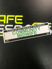 245mm Sticker - Community Midwife - ST24552