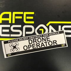 245mm Sticker - Drone Operator with logo - ST24560