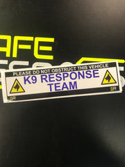 245mm Sticker - K9 Response Team with logo - ST24561