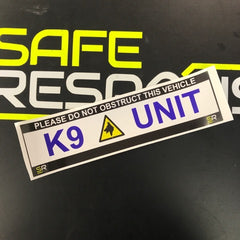245mm Sticker - K9 Unit with 1 Logo Centralised - ST24565