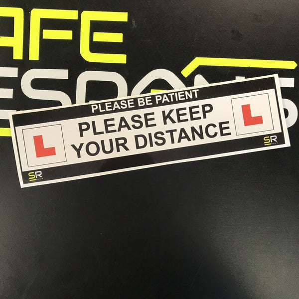 245mm Sticker - Keep Your Distance Learner Driver  - ST24568