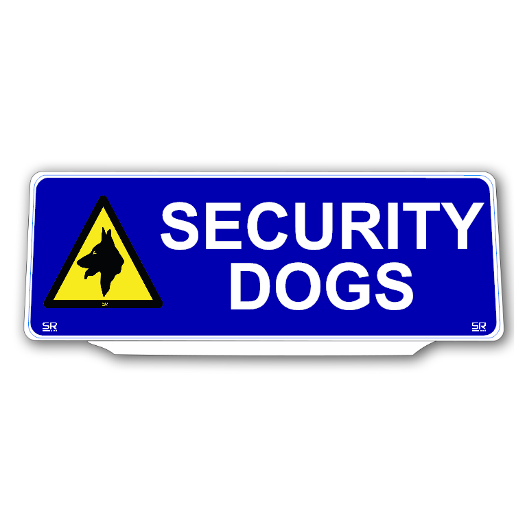 Univisor - SECURITY DOGS - Blue Background White Text 1 Logo - UNV285