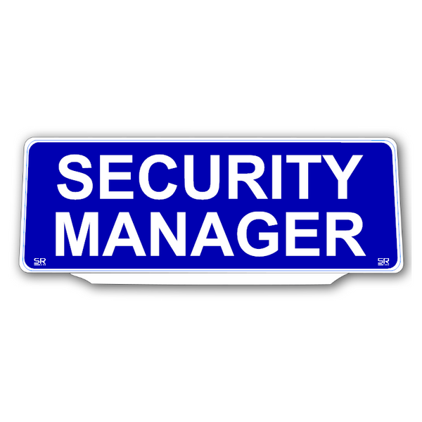 Univisor - SECURITY MANAGER - Blue Background White Text - UNV241
