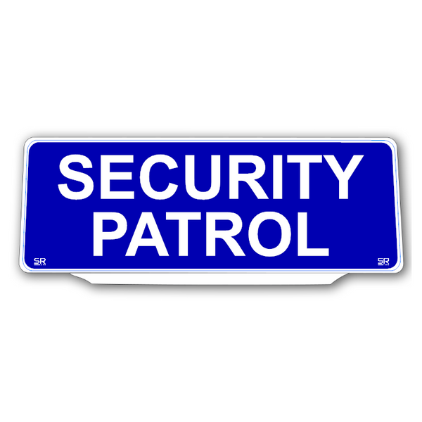 Univisor - SECURITY PATROL - Blue Background White Text - UNV255