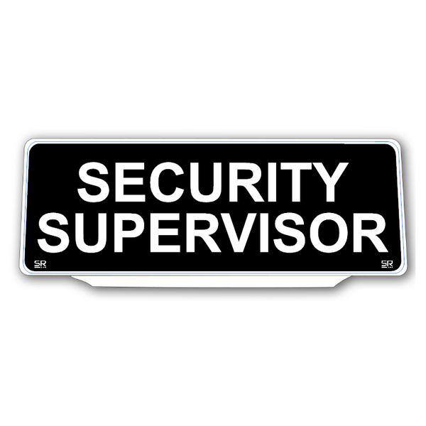 Univisor - SECURITY SUPERVISOR - Black Background White Text - UNV242