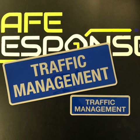 Traffic Management Ribbon Traffic Management - Digitally Printed Encapsulated Badge – Safe ...