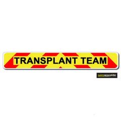 Magnet TRANSPLANT TEAM Chevron Design Text (MG152)