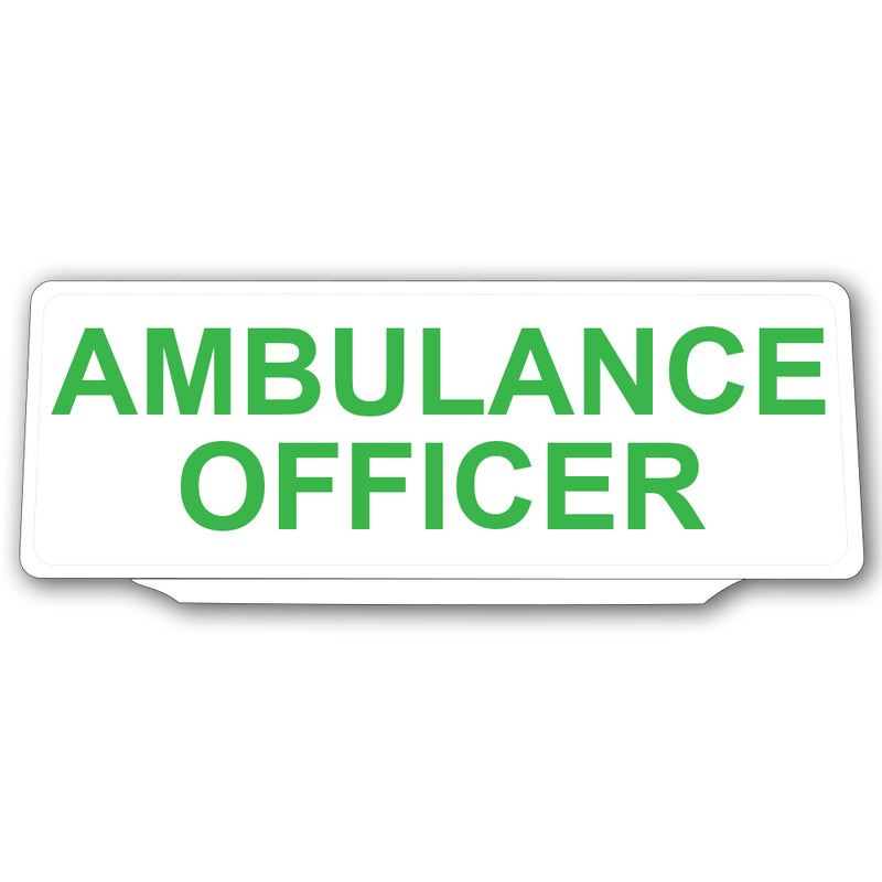 Univisor - Ambulance Officer - White with Green Text - UNV014