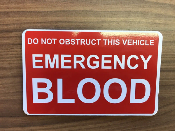 Dash Card - EMERGENCY BLOOD