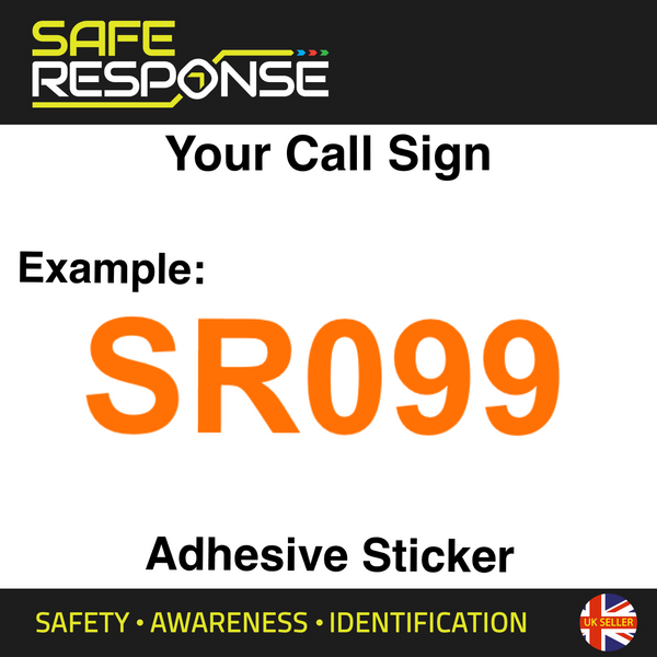 3 x Call Sign Stickers - 150mm