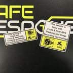 “DASH CAM GPS Recording” Vinyl Stickers – Front & Rear Vehicle