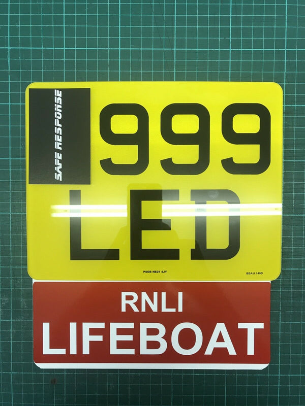 Motorcycle Number Plate Extension - RNLI LIFEBOAT