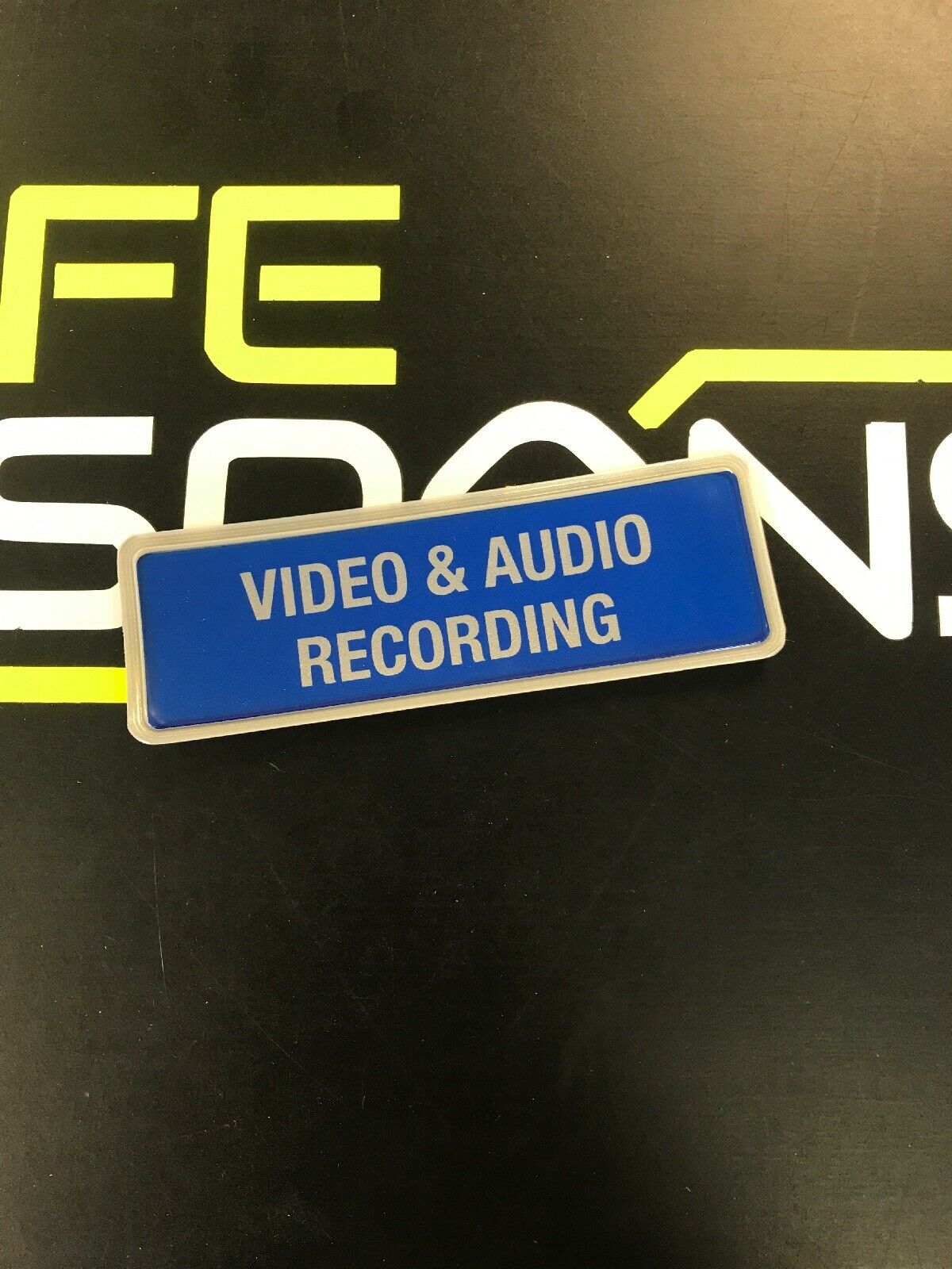 VIDEO AND RECORDING - 135mm - Digitally Printed Encapsulated Badge