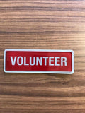 Reflective Badge - VOLUNTEER 135mm
