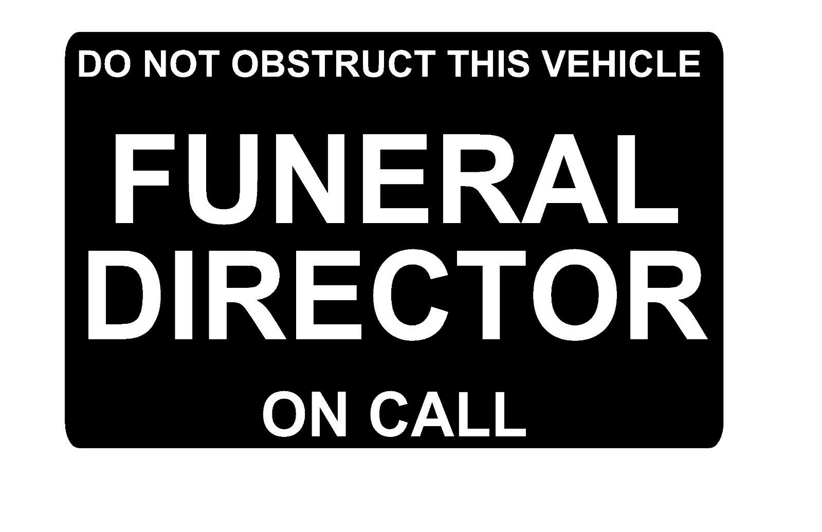 Dashcard FUNERAL DIRECTOR