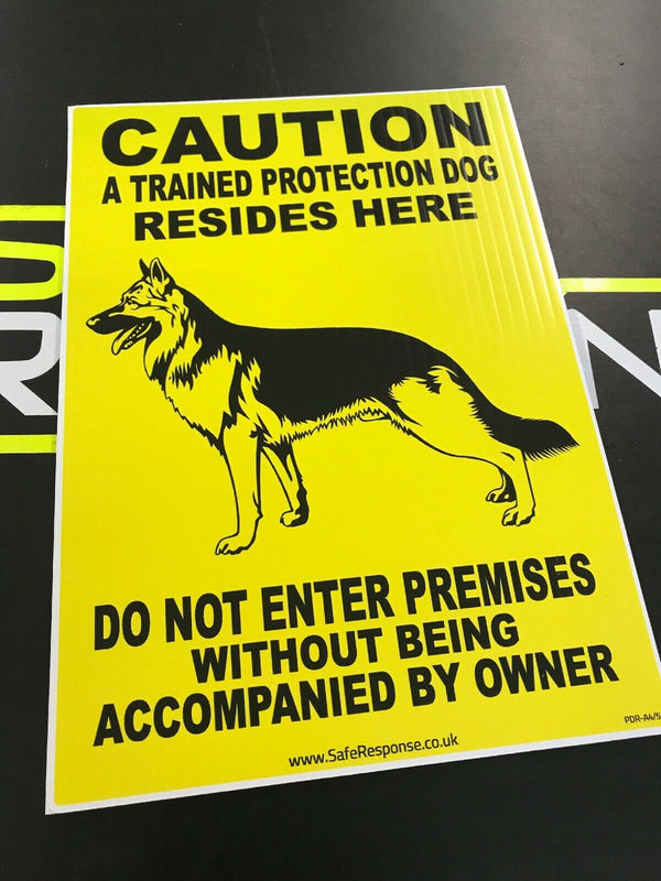 Protection Dogs A5 Sign