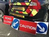 Warning Road Sign Reflective CAUTION Foamex Corex