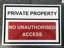 Warning Sign PRIVATE PROPERTY