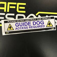 245mm Sticker - Guid Dog Access Required ST24524