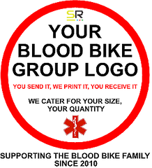 Sticker Blood Bike Logo