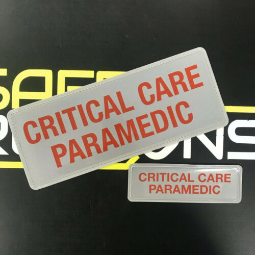 Critical Care Paramedic - Red - Digitally Printed Encapsulated Badge