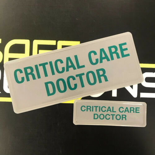 Reflective Badge - Critical Care Doctor - Green - 250mm Set